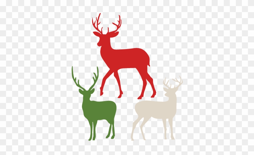 Flying Reindeer Silhouette Deer Outline Profile Clip - Free Reindeer Svg Fi...