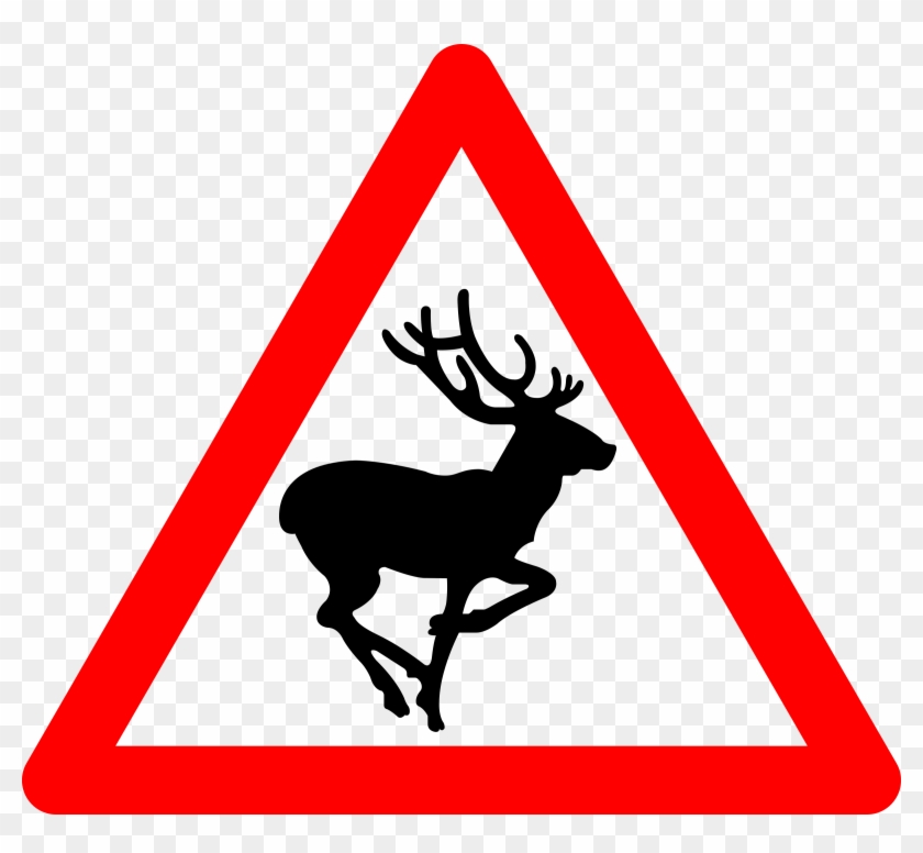 Big Image - Deer Road Sign #190677