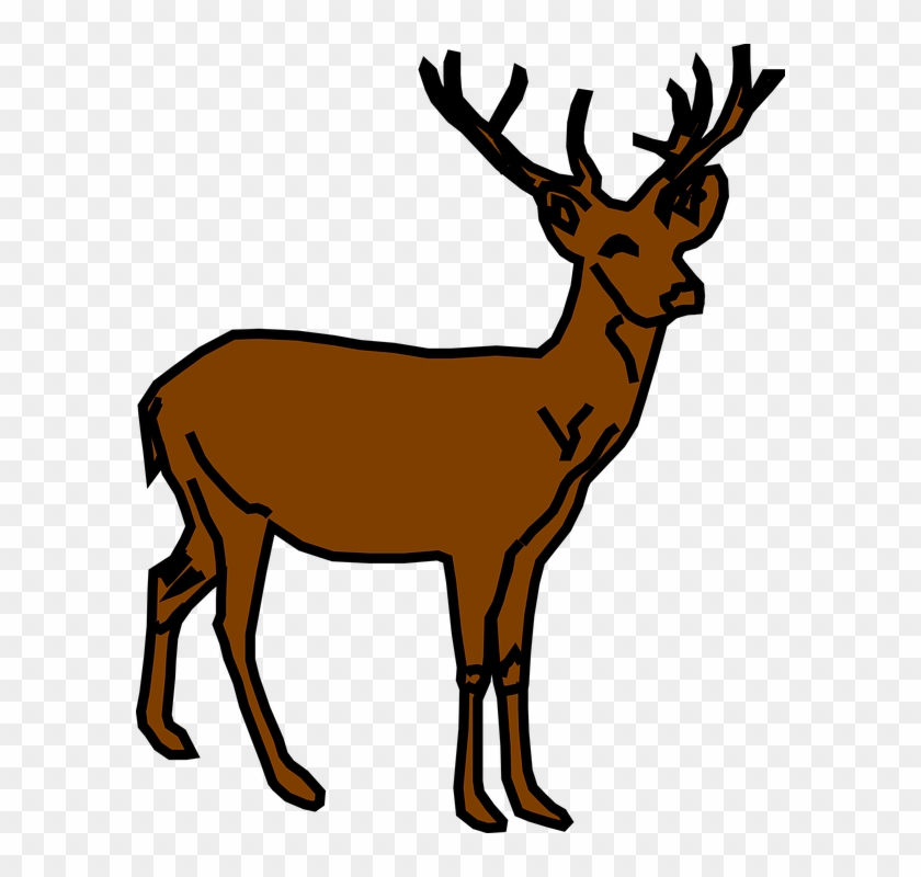 Stag Clipart Rusa - Small Deer Clipart #190721