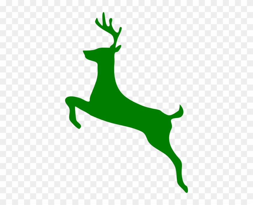 Reindeer Silhouette Clipart - John Deere Deer Logo #190822