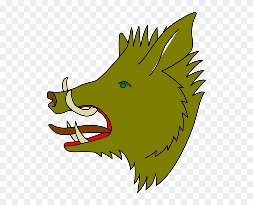 Green Boar Clip Art - Clip Art #190844