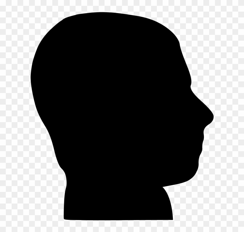 Male Head Silhouette - Silhouette Side View Icon #190848