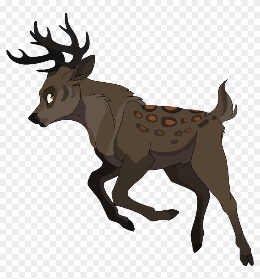 Vector Jumping Deer - Vector Jumping Deer #190867