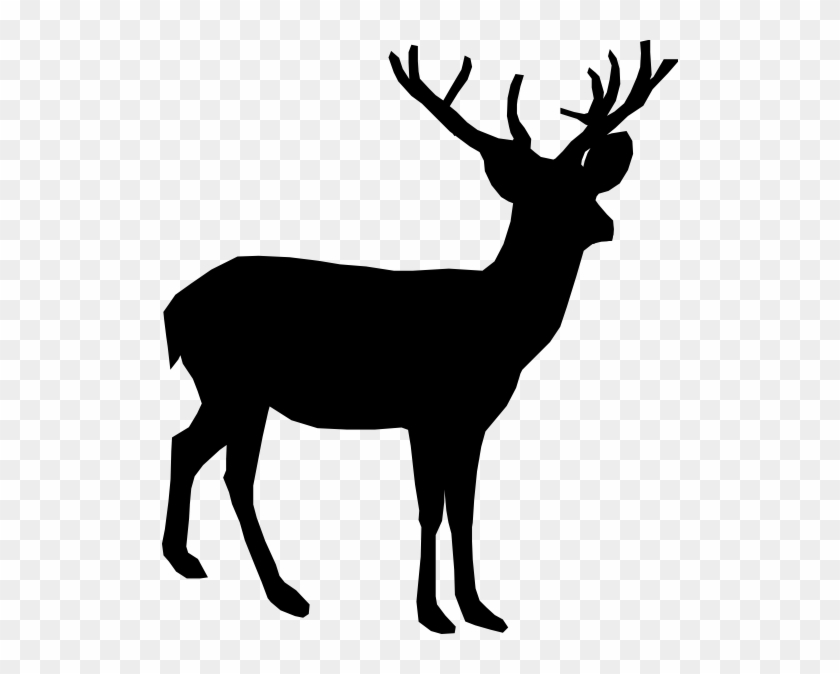 Deer Blackout Clip Art At Clipart Library - Deer Clipart Black #190853