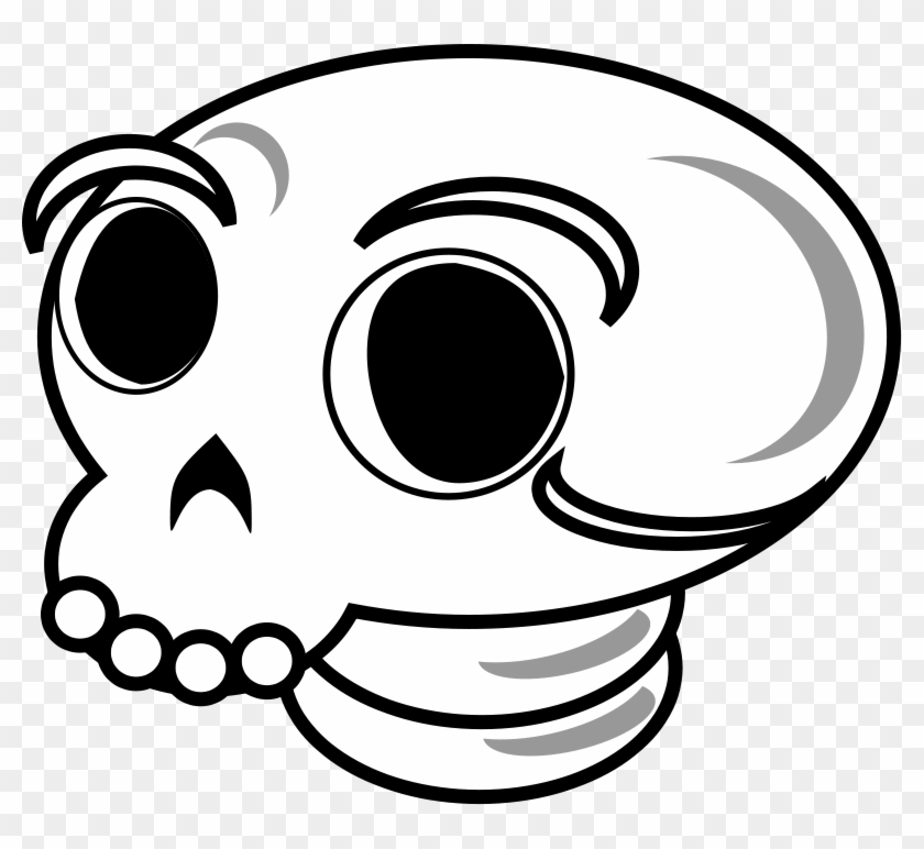 Free Vector Skull Clip Art - Imagen De Cara De Esqueleto #190883