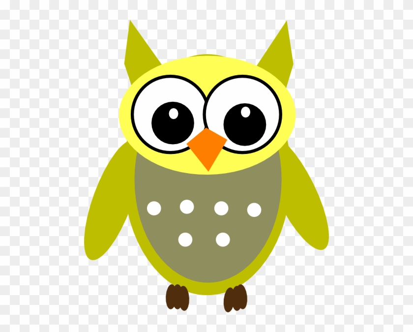 Grellow Gray Owl Clip Art At Clker - Owl Vector Free #190894