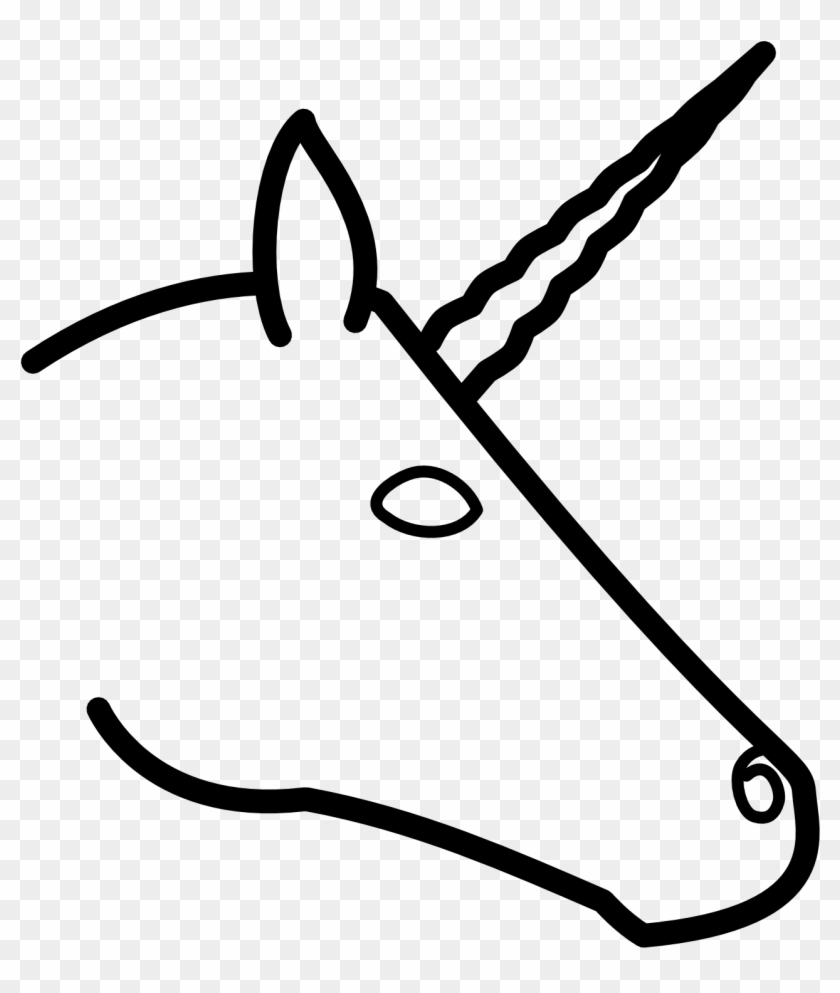 Draw A Unicorn Head Easy #190897