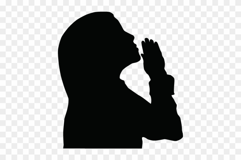 Praying Silhouette Png Girl Praying Clip Art Vector - Woman Praying Clipart #190922