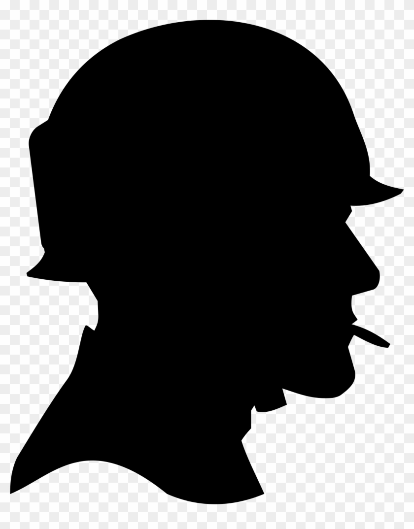 Memorial Day Writing Prompt For Students - Soldier Head Silhouette #190932