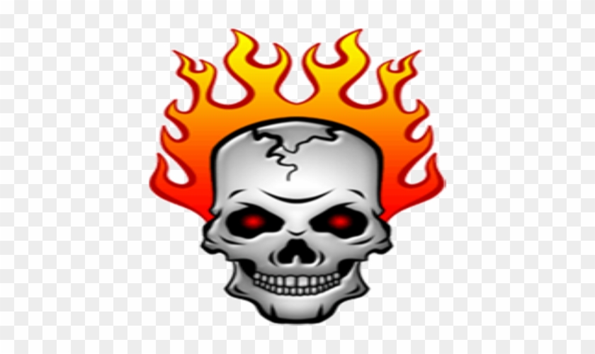 Burning Skull Hd Clipart - Flaming Skull Clip Art #190935