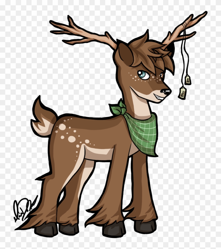 Chuck The Deer - Mlp Reindeer Oc #190979