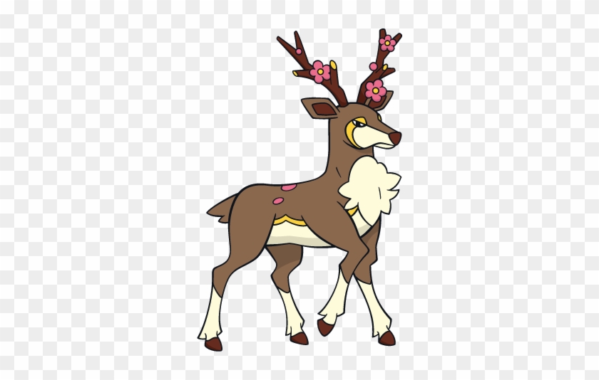 Shiny Sawsbuck Spring Pokédex - Pokemon Sawsbuck Spring Form #190986