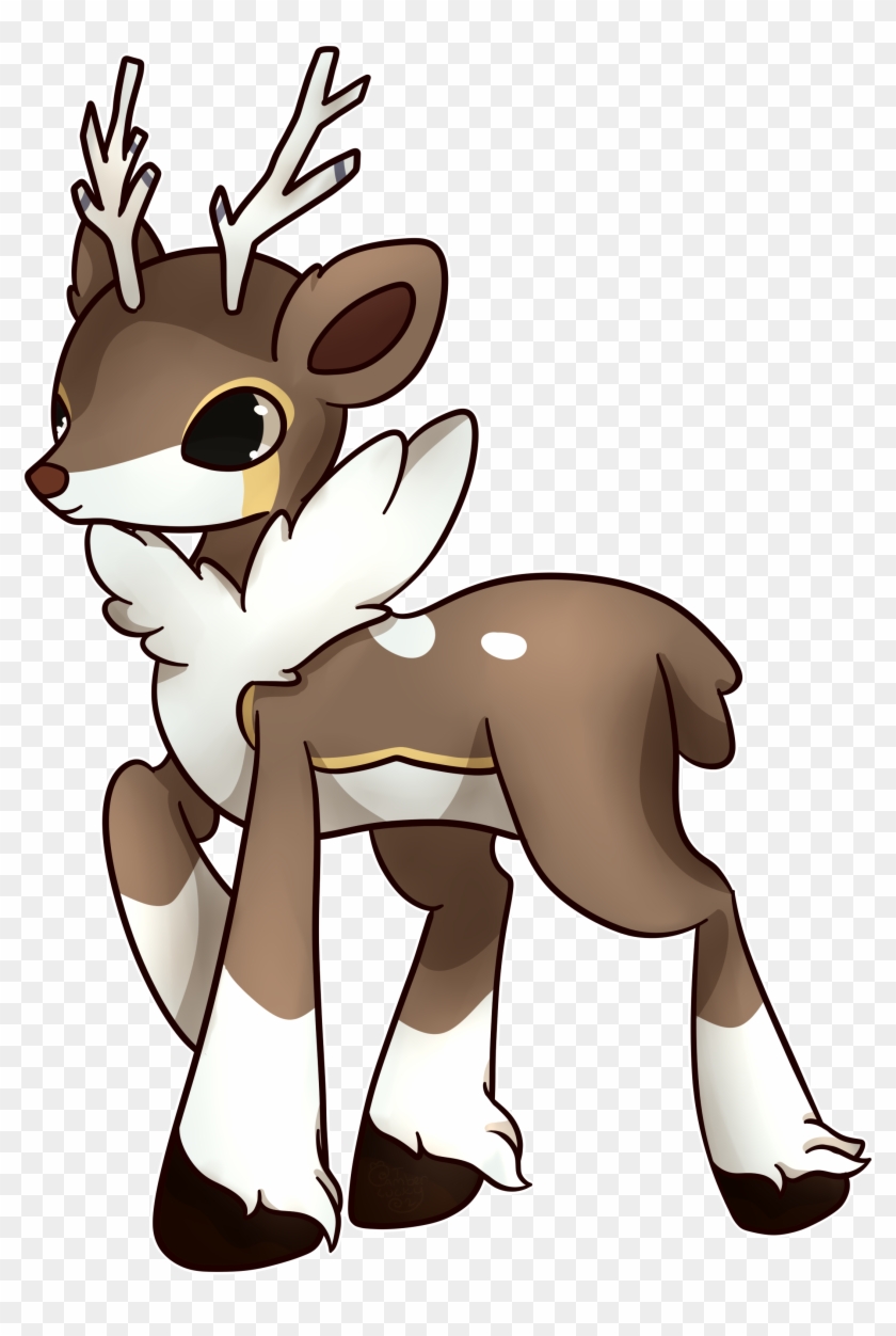 Winter Sawsbuck By Ambercatlucky2 Winter Sawsbuck By - Cute Pokemon Winter Sawsbuck #190996