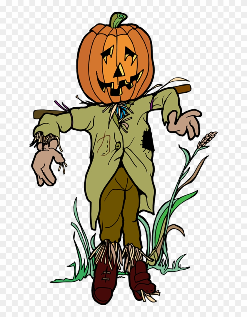 Halloween Pumpkin Scarecrow - Pumpkin Scarecrow Clip Art #191112