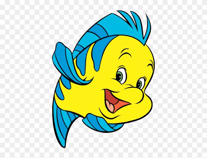 Flounder Clipart Floundersmile - Flounder Little Mermaid #191170