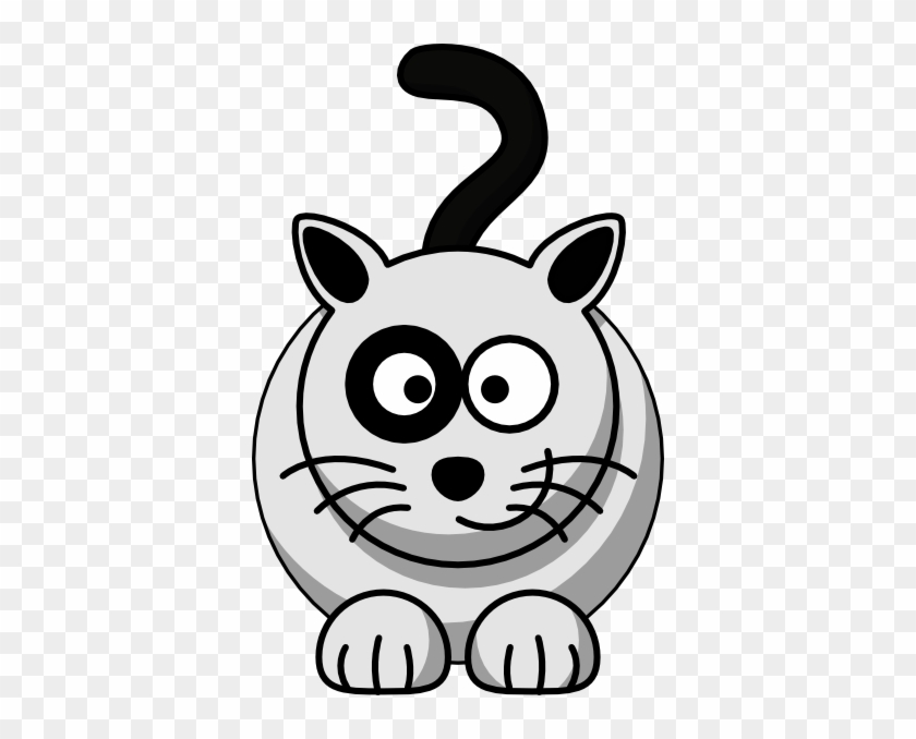 Whiskers Clipart Animal Head - Cartoon Cat #191184