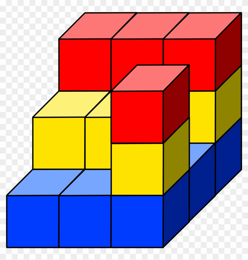 Clipart Cube Tower - Cubes Clipart #191199