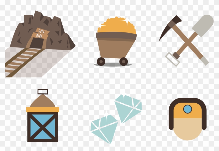 Gold Mining Clip Art - Goldmine Icon #191209