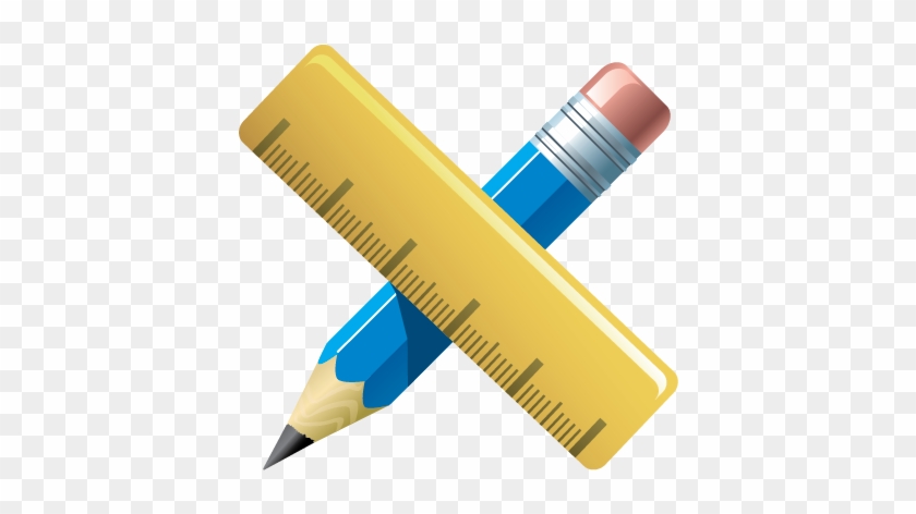 Clipart Info - Pencil And Scale Png #191211
