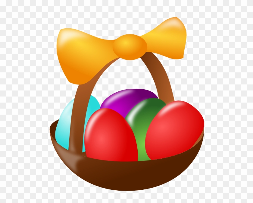Easter - Egg - Hunt - Clipart - Easter Egg Basket Clip Art #191216