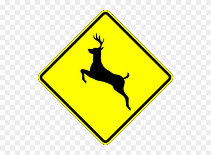 Deer Crossing Street Signage - Deer Crossing Sign #191264