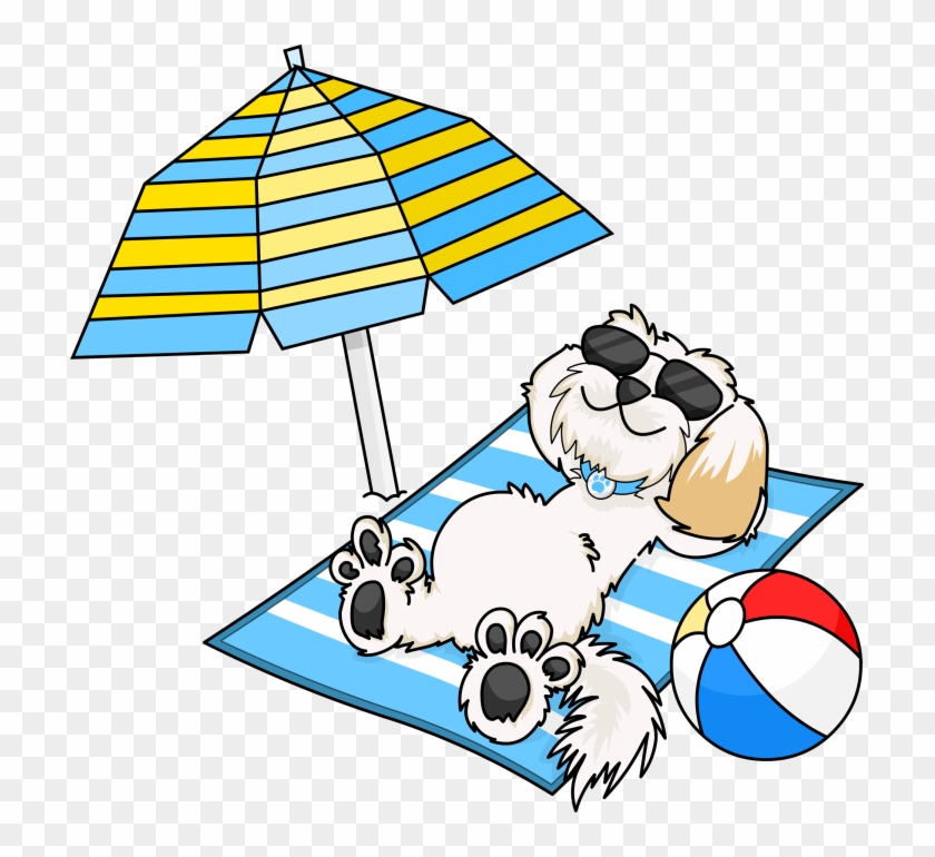 Image Result For Dogs At Beach Clipart - Dog At The Beach Cartoon #191287