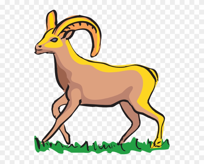 Walking Bighorn Sheep Art Svg Clip Arts 558 X 596 Px - Three Goats Are Walking Clipart #191368