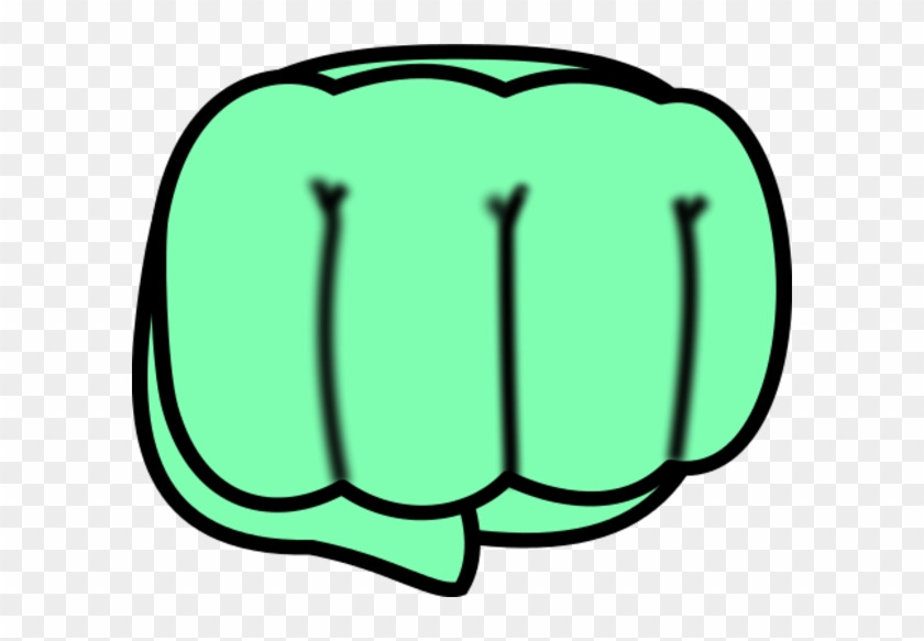 Chibi Fist Vector Clip Art - Green Fist Bump Transparent #191398