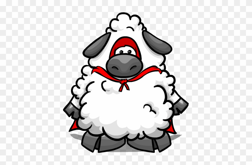 Super Sheep Cutout - Club Penguin Sheep #191416