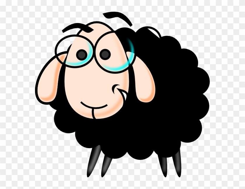 Shadows Clipart Sheep - Sheep Cartoon Drawing #191414