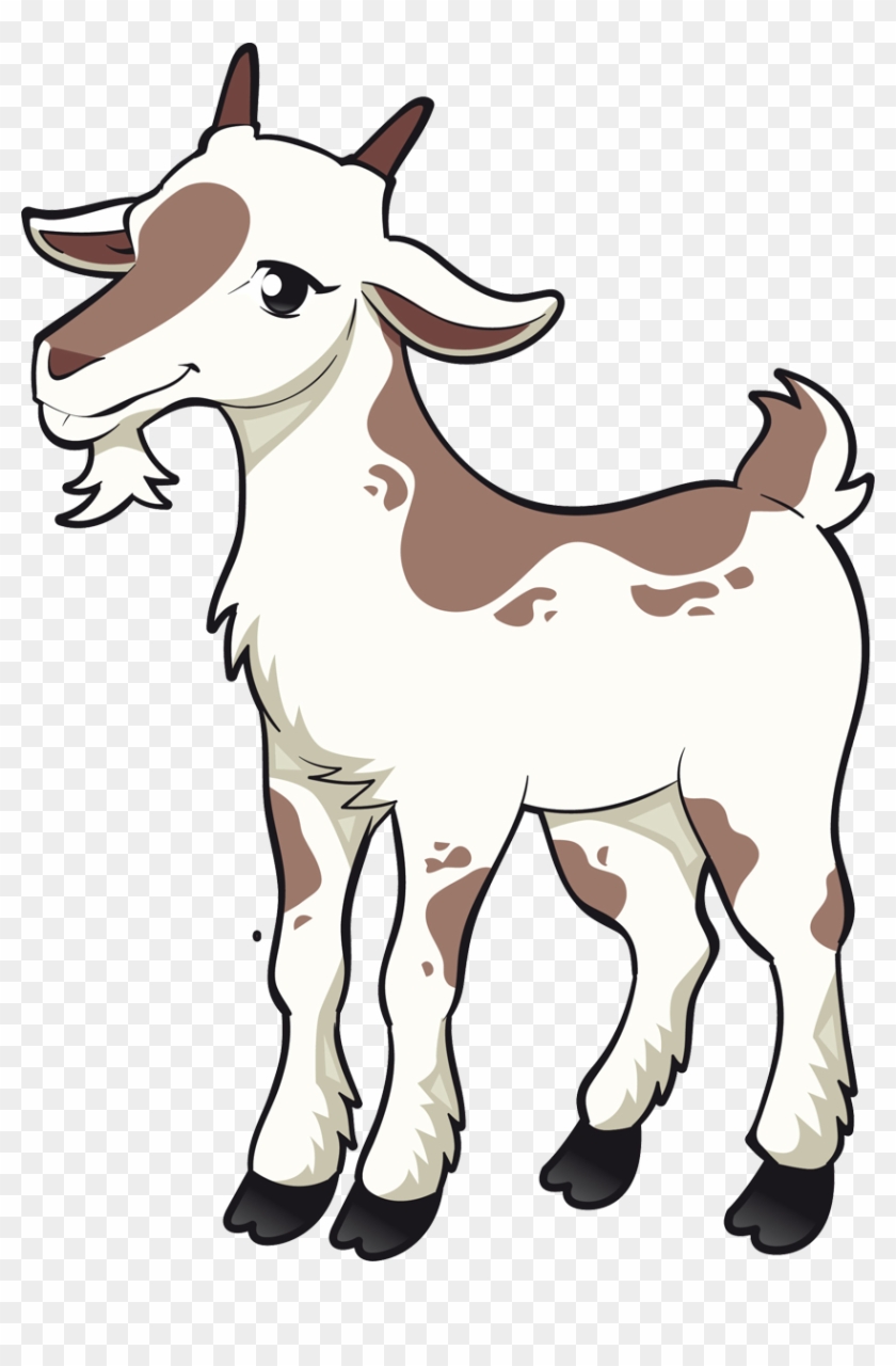 Boer Goat Sheep Cattle Three Billy Goats Gruff Clip - Three Billy Goats Gruff Clipart #191426