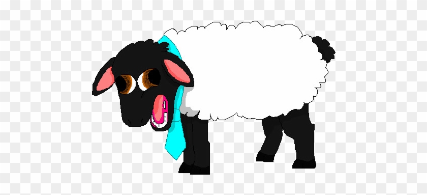 Sheep With Tie By Xwolfpackleaderx - Retarded Sheep #191501