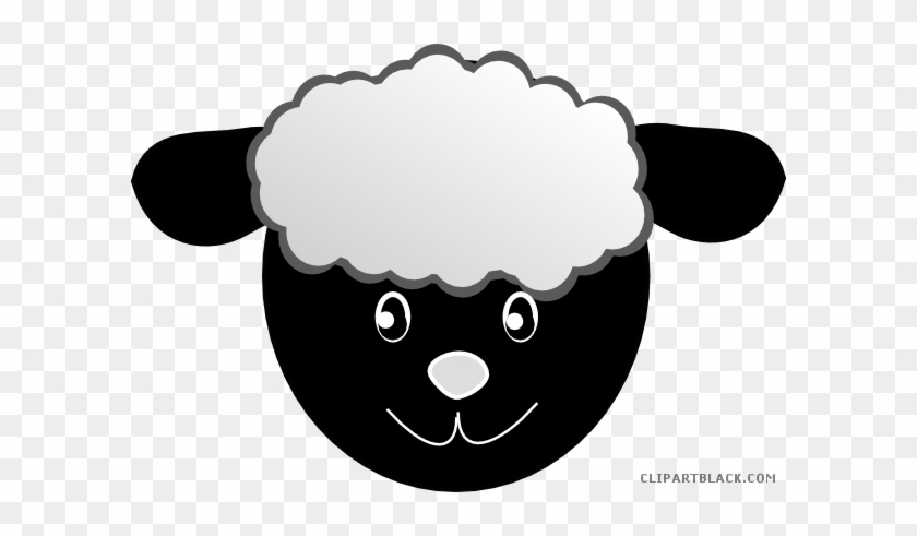 Sheep Head Animal Free Black White Clipart Images Clipartblack - Sheep Clip Art #191535