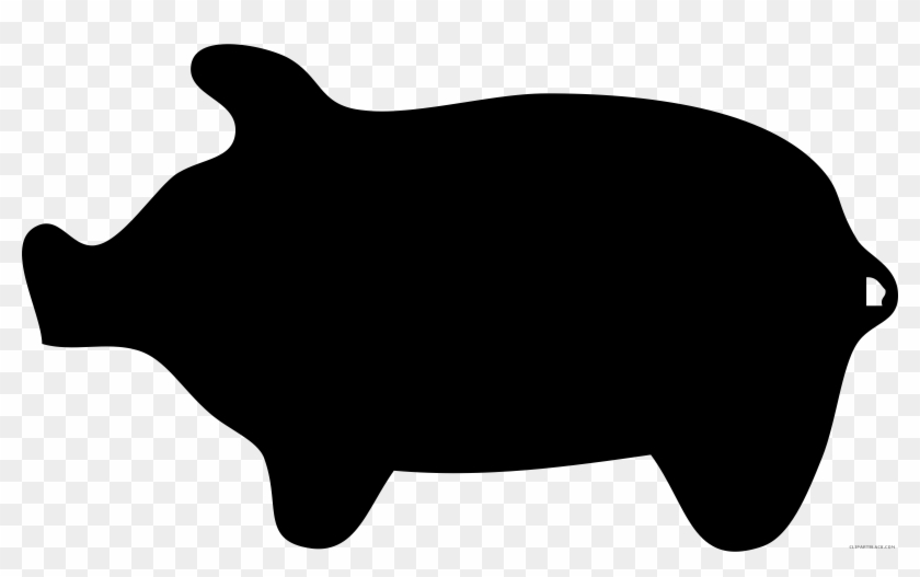 Silhouette Of Pig Png #191541