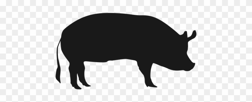 Pig Silhouette Transparent Png & - Pig Png #191549