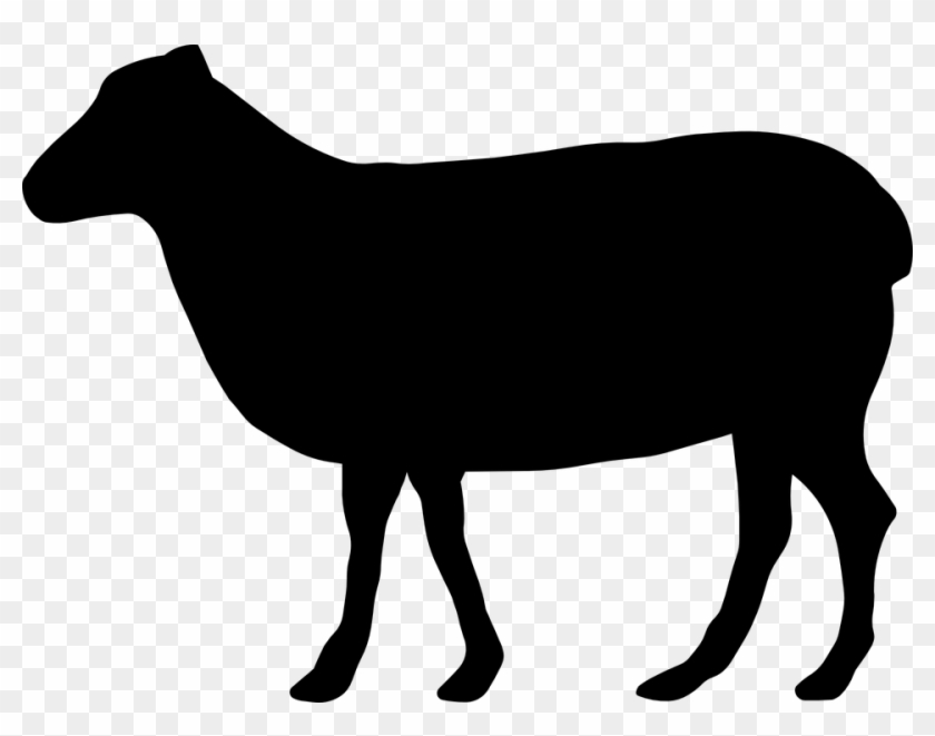 Sheep Farm Wool Animal Livestock Meat Mutt - Cow Black Clip Art #191555