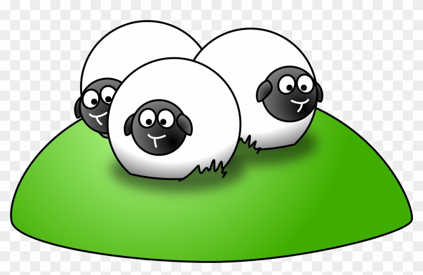 Clipart Simple Sheep Silhouette - Cartoon Sheeps #191585