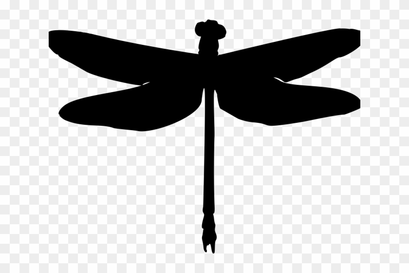 Silhouette Clipart Dragonfly - Silhouette Of A Dragonfly #191591