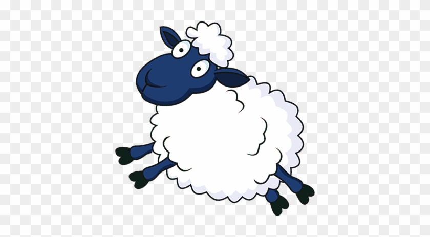 Count Sheep, Not Threads - Sheep Jumping Over Fence Png #191618