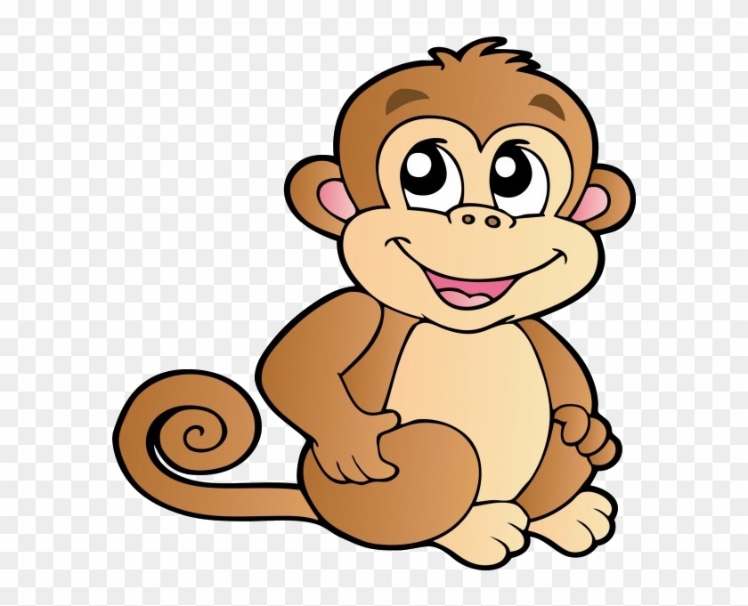Funny Baby Monkeys Cartoon Clip Art Images On A Transparent - Cartoon  Picture Of Monkey - Free Transparent PNG Clipart Images Download