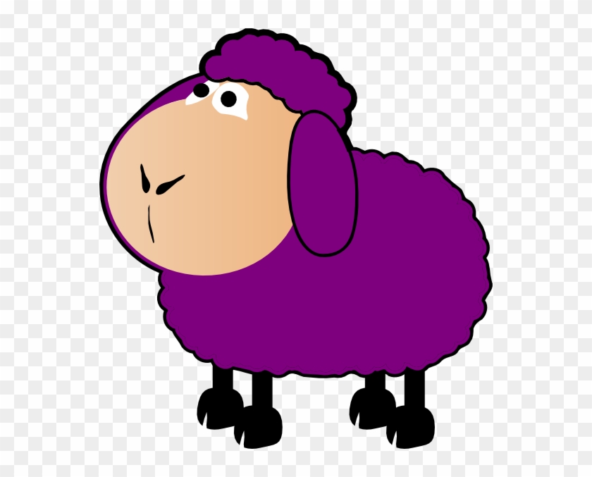 Purple Sheep Clipart #191662