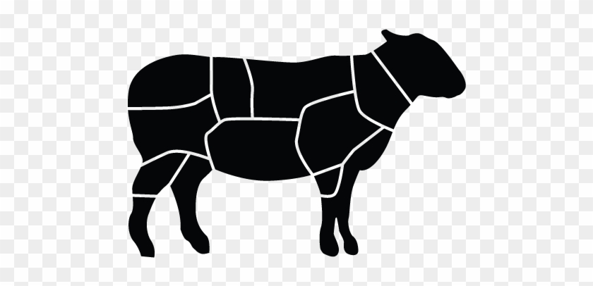 Lamb Cuts Butcher Illustration - Butcher #191665