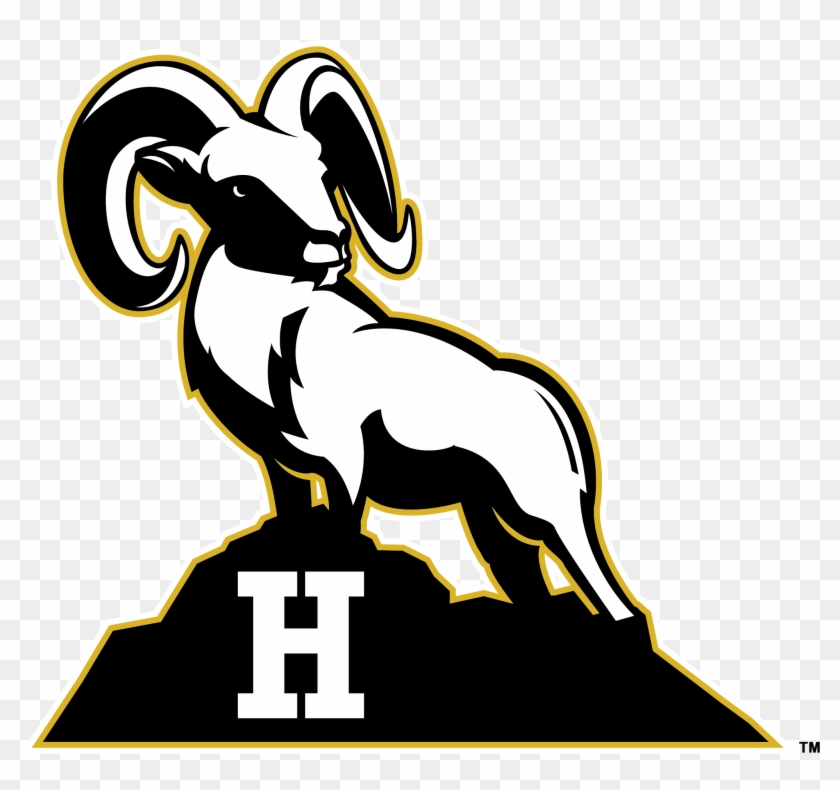 Ram On The H Rock - Highland High School Logo #191675