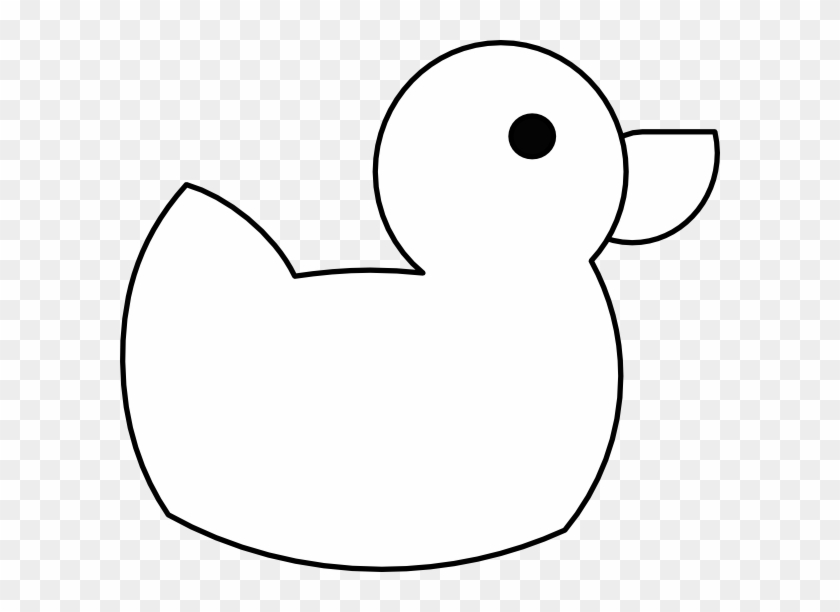 Thin Clip Art At Clipart Library - Rubber Ducky W Outline #191694