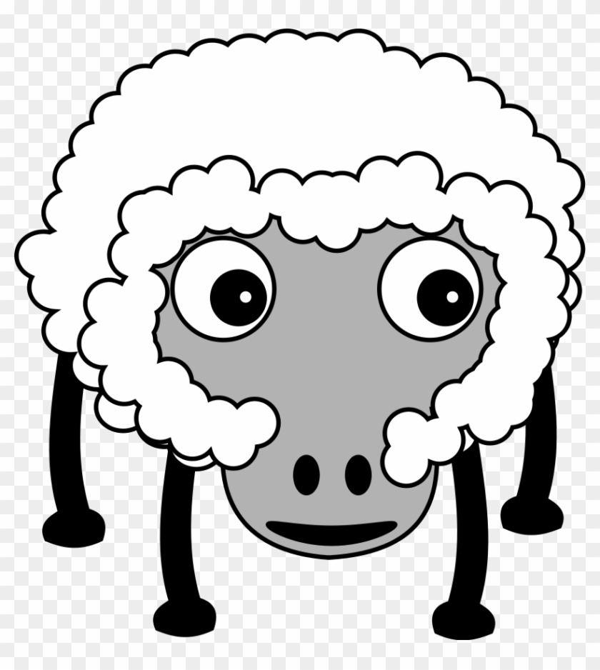 Funny Sheep Clipart, Vector Clip Art Online, Royalty - Farm Animals Cartoon No Background #191696