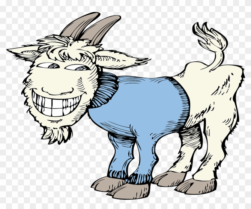 Funny Goat Clipart - Goat In A Coat Clipart #191749