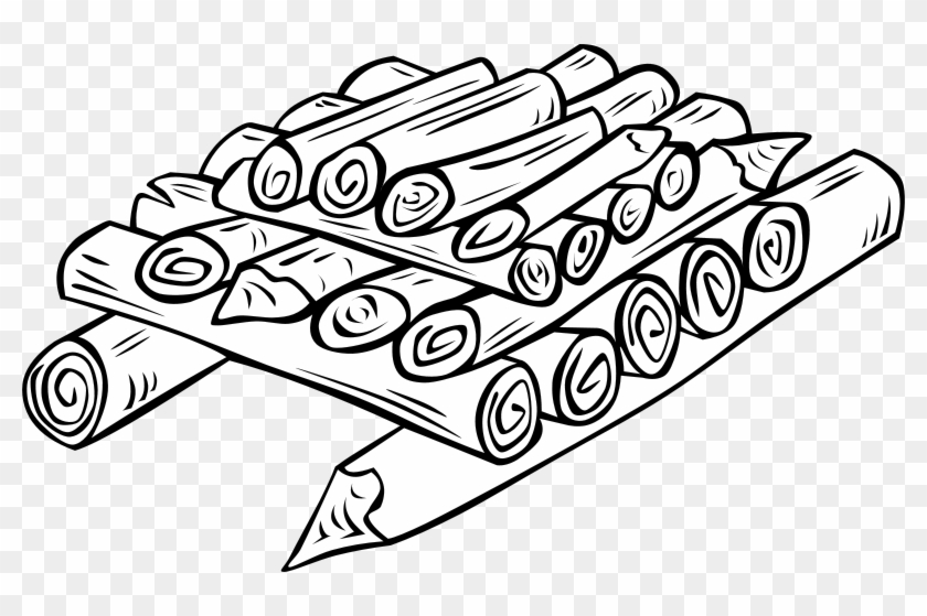 Free Campfires And Cooking Cranes Free Camping - Black And White Piles Of Wood Clipart #191904