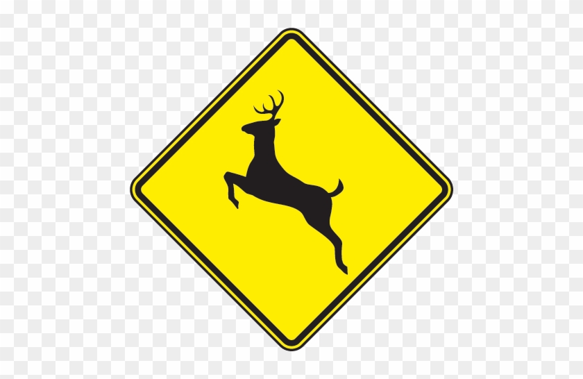 Deer Crossing Sign - Deer Crossing Sign #191967