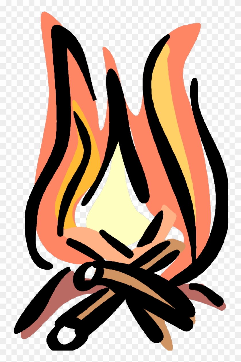 Bonfire Clipart Fireside - Bed And Breakfast Oval Sticker #192028