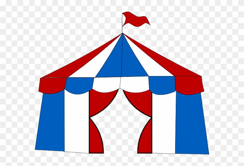 Red & Blue Circus Tent Clip Art At Clker - Clip Art #192071